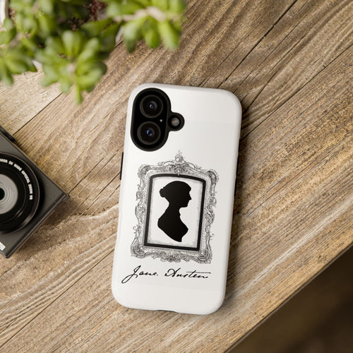 Jane Austen Silhouette Phone Case — Classic Literary Tough Case