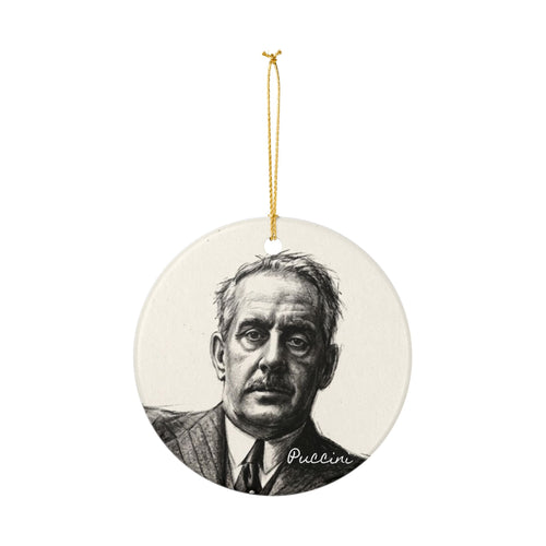 Puccini Portrait Ceramic Ornament