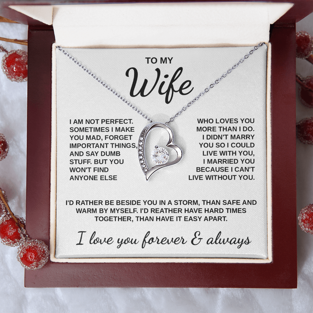 To My Wife - "Love Through the Storm" Necklace