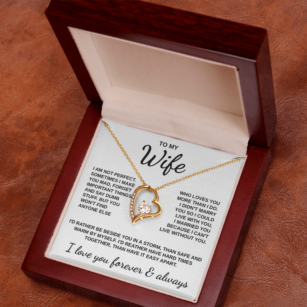 To My Wife - "Love Through the Storm" Necklace