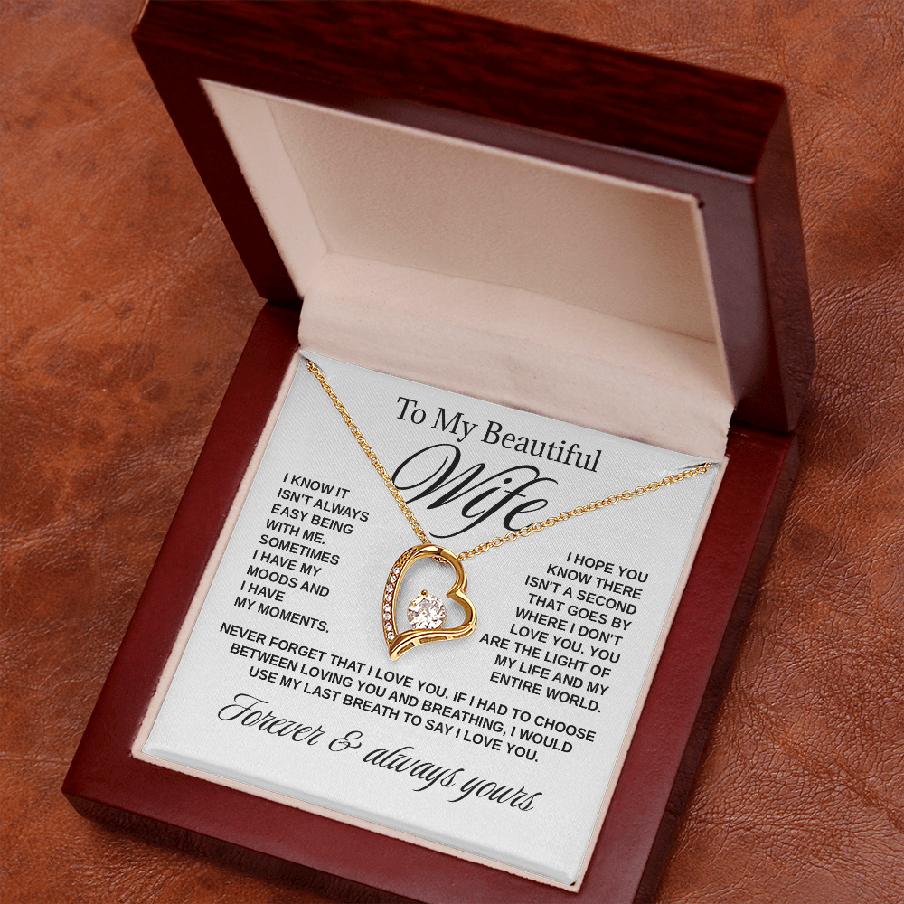 To My Wife - "Light of My Life" Necklace