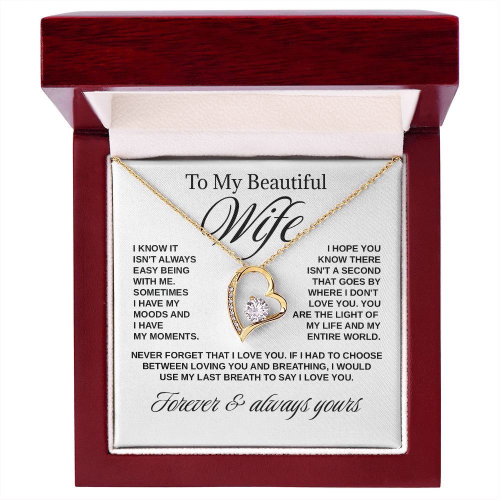 To My Wife - "Light of My Life" Necklace
