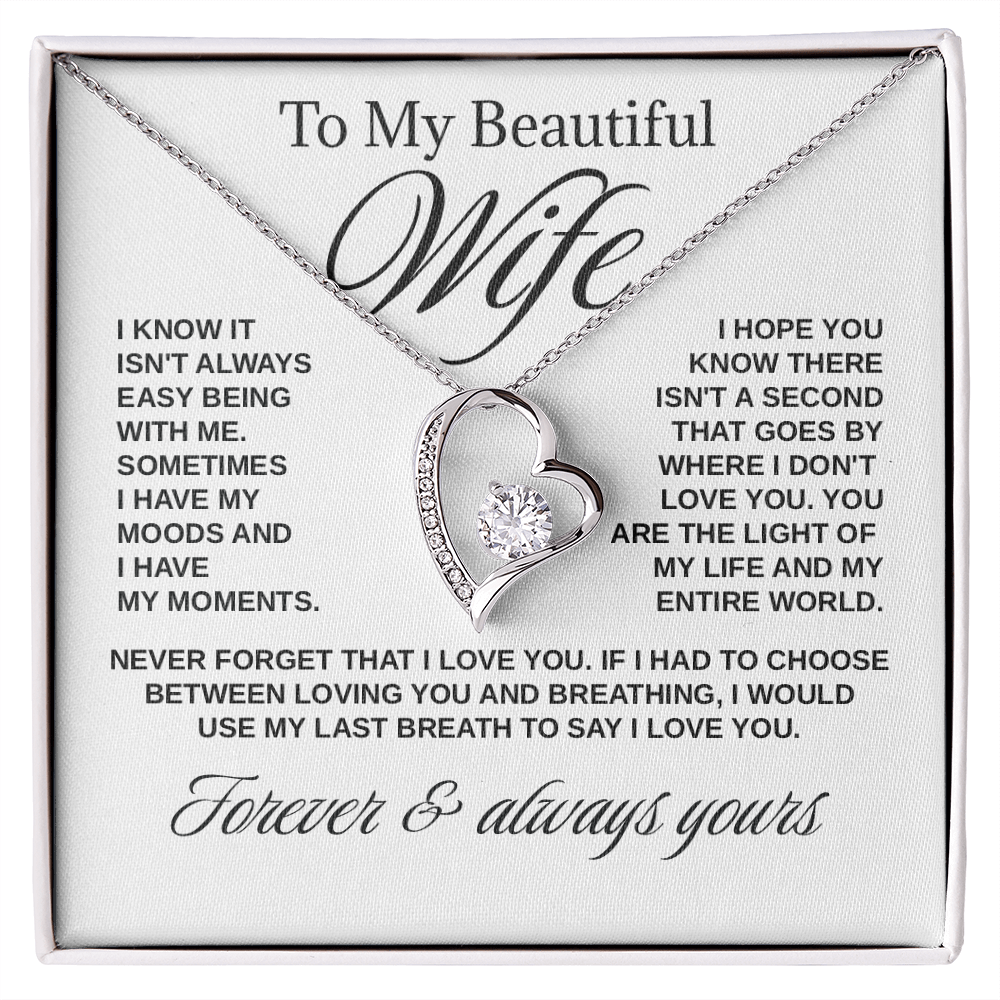 To My Wife - "Light of My Life" Necklace