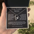 To My Wife - "I Can't Live Without You" Necklace