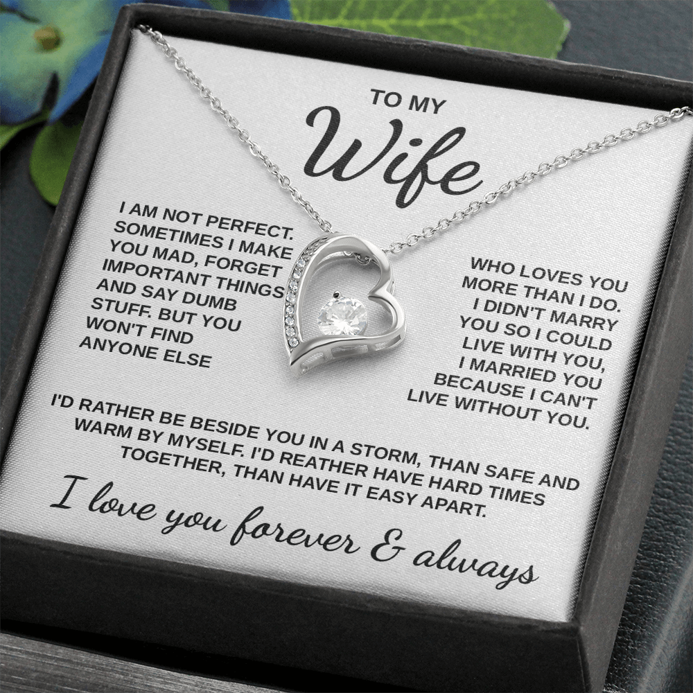 To My Wife - "Love Through the Storm" Necklace
