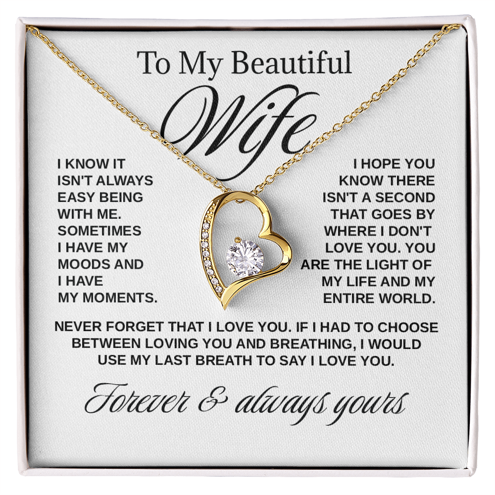 To My Wife - "Light of My Life" Necklace