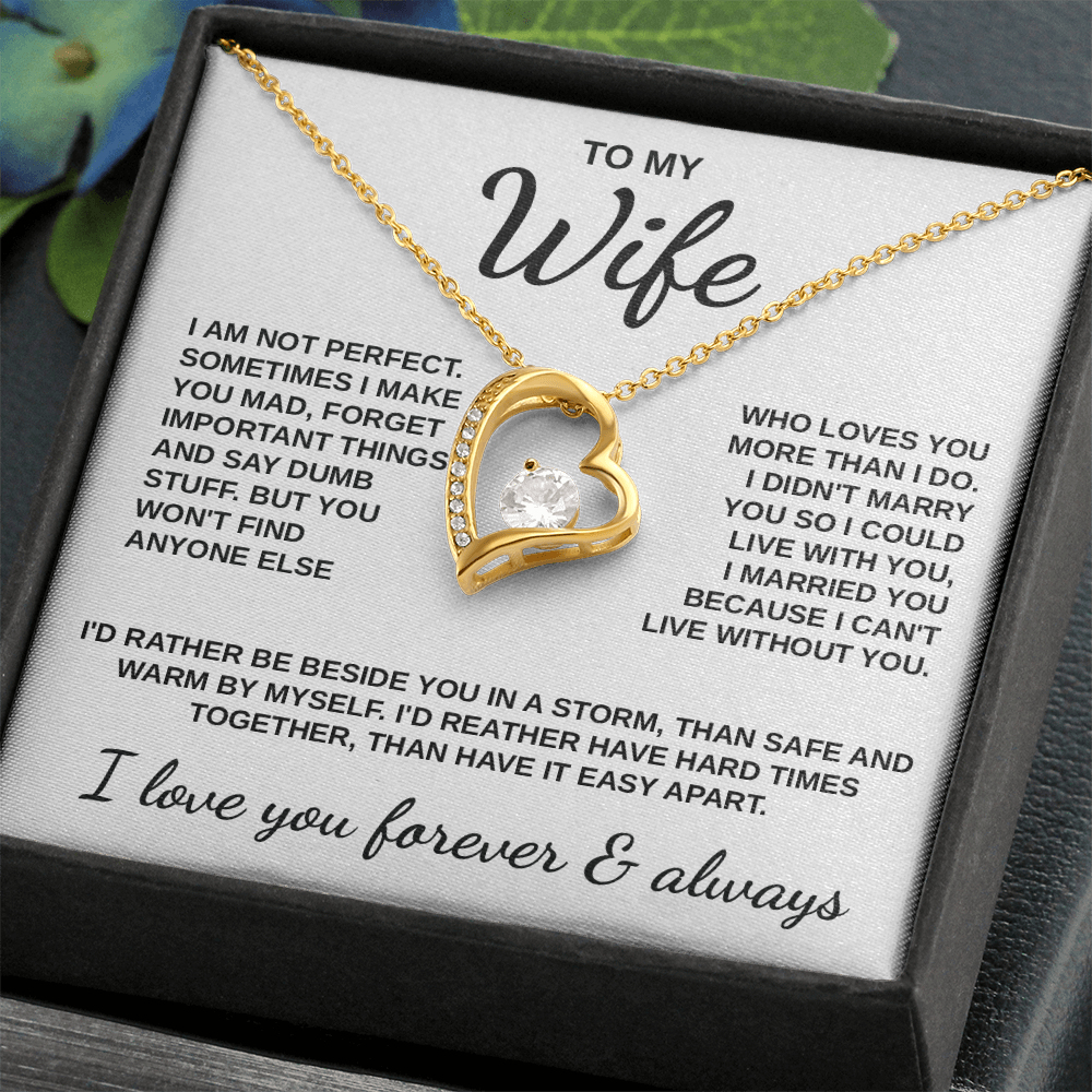 To My Wife - "Love Through the Storm" Necklace