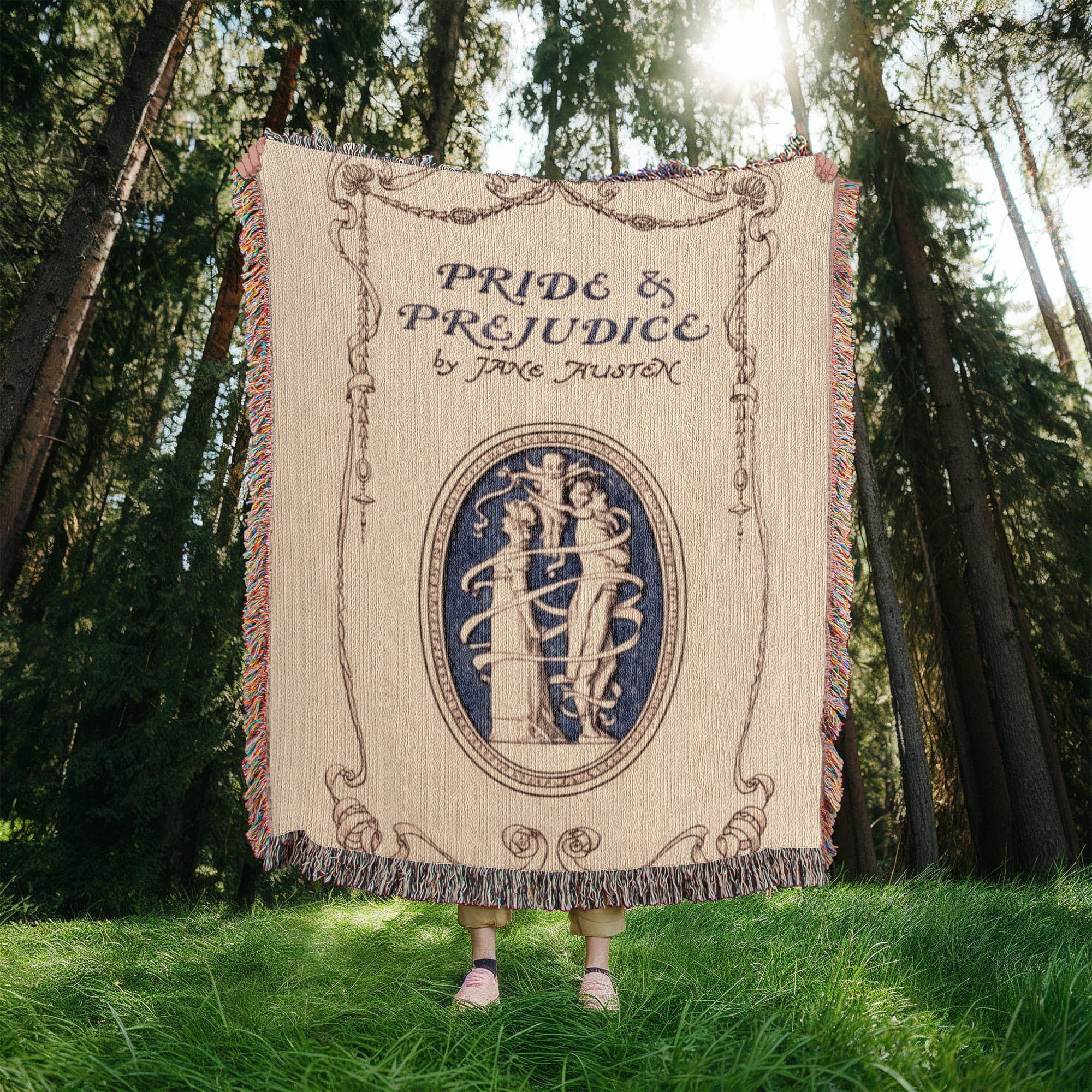 Jane Austen Pride & Prejudice Woven Blanket